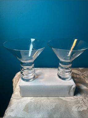 Riedel Crystal O Martini Glasses Set of 2